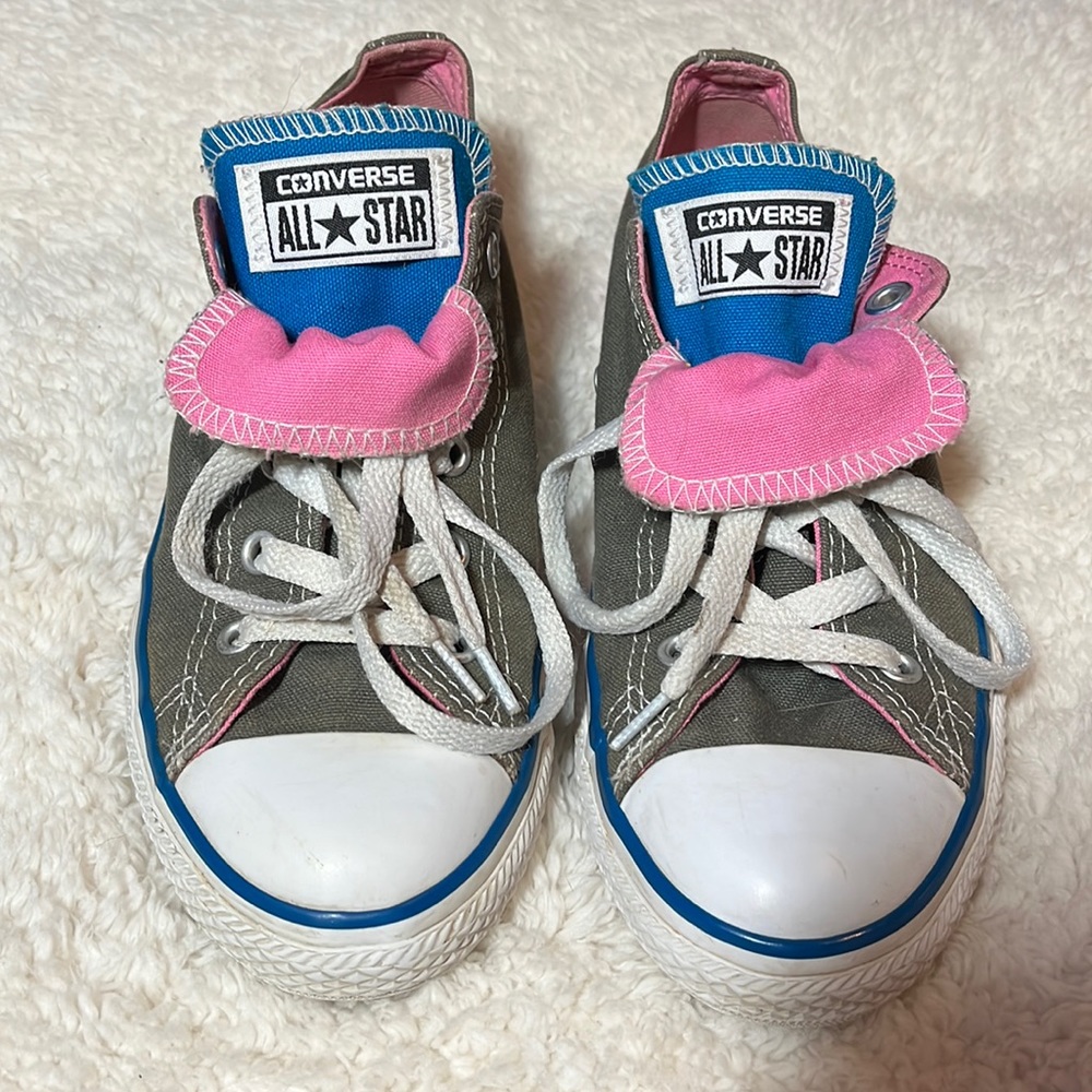 Converse All Stars Juniors Size One Double Tongue